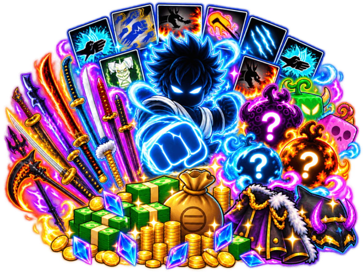 ⚔️ LVL 2800 + GH 100% + ATÉ 19 ESPADAS BÔNUS + 3 MÍTICAS + 1 FRUTA