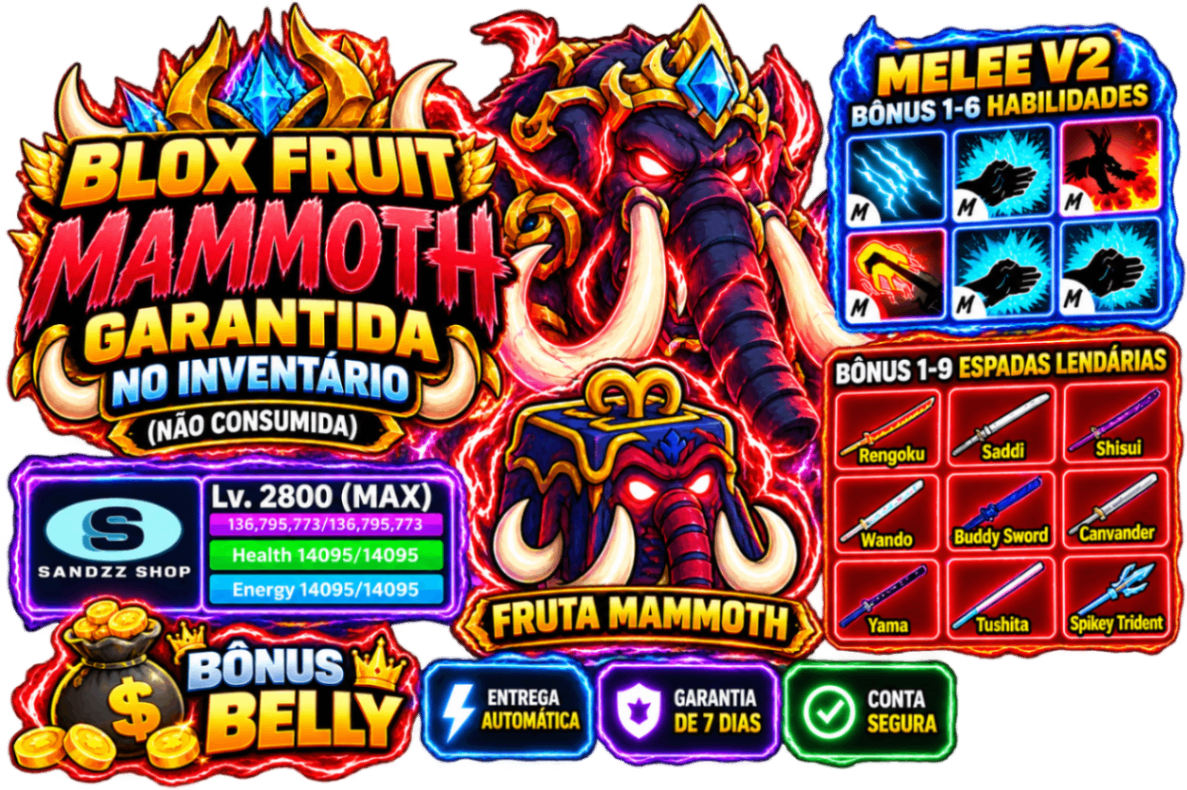 🐘 LVL 2800 + FRUTA MAMMOTH GARANTIDA NO INVENTÁRIO