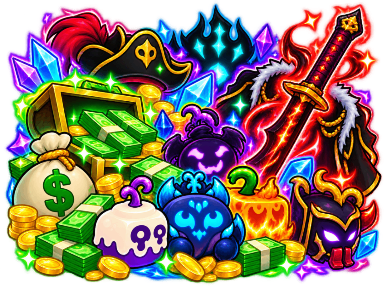 💰 LVL 1000+ ATÉ 5 FRUTAS + 3M-5M BELLY + ESPADA LENDÁRIA + ACESSÓRIOS