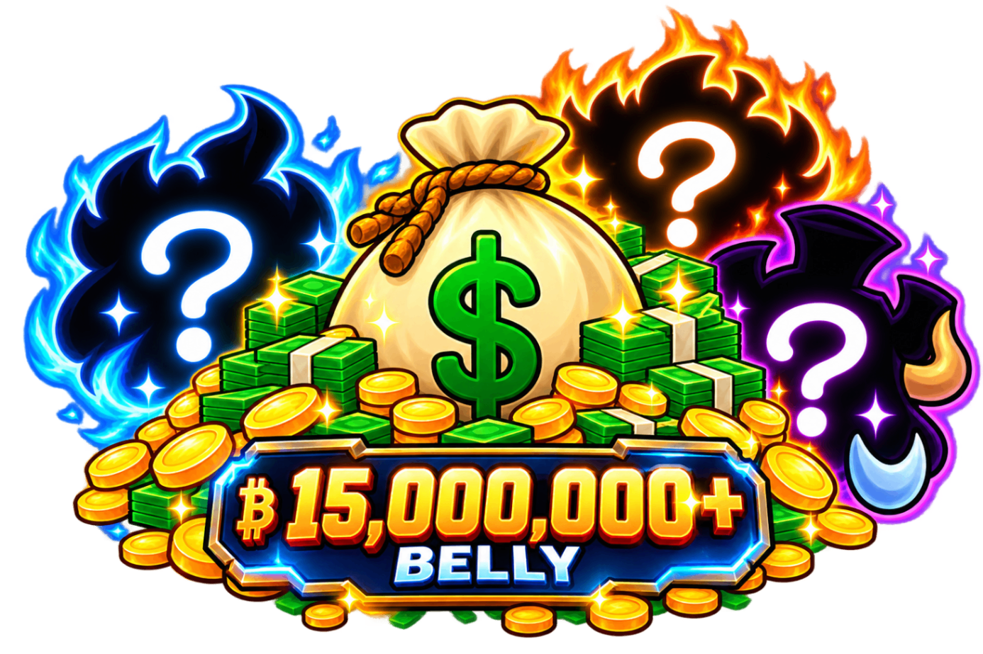 💀 LVL 1000+ BELLY 15M+ — CONTA PRONTA PRA GACHA